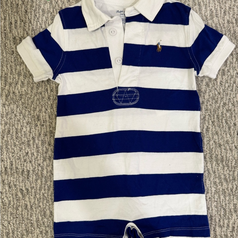 NWOT Ralph Lauren Striped Cotton Rugby Shortall